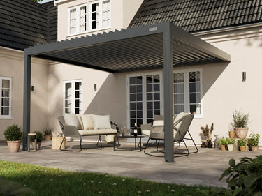 pergola-bioclimatica-pergolux-montado-na-parede-pergola-s2-antracite-4x4